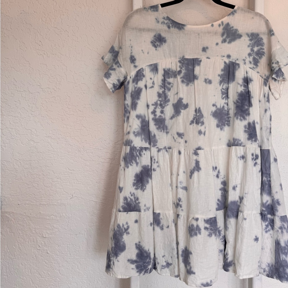 Blue & White Mini Dress